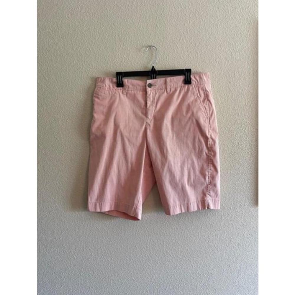 Sonoma Orange/White Pinstripe Shorts, size 16